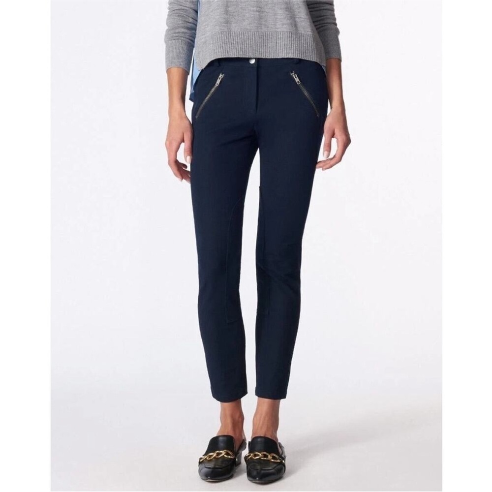 Veronica Beard Black Cotton Cigarette Pants
